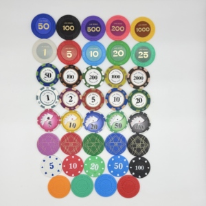 Jetons <span class=keywords><strong>de</strong></span> <span class=keywords><strong>poker</strong></span> <span class=keywords><strong>de</strong></span> casino bien équilibrés, durables pour une utilisation prolongée - Product Image 1