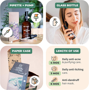 Huile de Nigelle 100% Pure, Pressée à Froid et Biologique pour la Croissance Capillaire, des Cheveux Sains, une Peau Éclatante, le Renforcement de l'Immunité et le <span class=keywords><strong>Bien</strong></span>-être Quotidien - Product Image 3