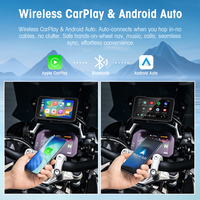 Sistema de Navegación GPS para Motocicleta Rhythm con BT 5.0, CarPlay Inalámbrico, Android Auto y Música en Línea