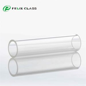 Tube en verre borosilicate 3.3 transparent à motif strié pour la décoration intérieure, lustres et éclairage intérieur - Product Image 5