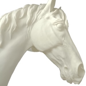 Escultura de Grulla Impresa en 3D Qu Cheng Zao Wu Ag54, Modelo de Resina Blanca, Decoración Artística - Product Image 3