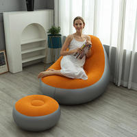 Canapé gonflable confortable, choix de couleur personnalisé, variété de styles de loisirs intérieurs et extérieurs, canapé paresseux
