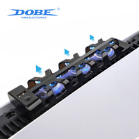 Ventilateur de refroidissement externe USB DOBE pour PS5 avec lumière bleue pour accessoires de jeu Playstation 5 - 3 ventilateurs à clipser