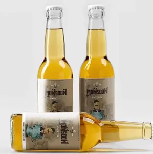 Etichetta di birra PP bianco/opaco. Adesivi autoadesivi a pressione. Adatto per birra Premium/birra artigianale/Micro-birrerie.