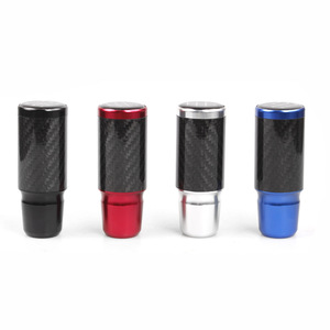 Car Gear <b>Knob</b> Carbon Fiber 5 Speed 6 Speed Manual Transmission Ergonomic <b>Shift</b> <b>Knob</b> 9cm Black Red Silver Blue - Product Image 1