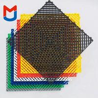 Système de drainage professionnel pour salle de lavage de voitures, tapis en vinyle modulaire antidérapant, dalles de sol de garage, garantie 5 ans