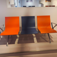 Chaises d'attente modernes pour aéroport, 1/2/3 places, chaise de terminal publique, structure métallique, banc d'attente pour aéroport, gare, hôpital