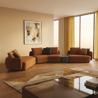 Ensemble de canapés d'angle nordiques modernes, canapé en tissu de luxe moderne, canapé multifonctionnel pour salon, style européen, nouveau canapé à vendre