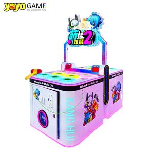 เครื่องเล่นเกมตีตัวตุ่นแบบหยอดเหรียญสำหรับเด็กสองคน วัสดุอะคริลิก สำหรับเล่นในร่ม พร้อมคุณสมบัติเสริมสร้างการเรียนรู้ - Product Image 2