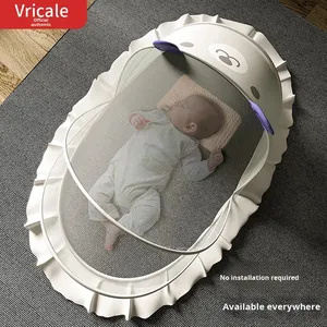 Lit bébé sans installation - Drap bébé spécifique - <span class=keywords><strong>Tricot</strong></span>é - Pliable - Animal - 200TC - Style européen-américain - Portable - Style yourte - Product Image 3
