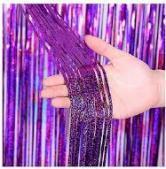 พวงมาลัยประดับสีม่วง Albina Palace ขนาด 120 ซม. สำหรับตกแต่งงานวันเกิดในร่ม ทำจากพลาสติก - Product Image 3