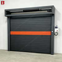Porte de garage à enroulement rapide Bolang, moderne, en aluminium, isolée, de luxe, résistante aux chocs, à grande vitesse