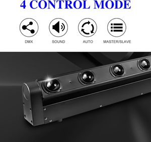 Chuyên nghiệp 120W RGBW Đèn sân khấu 8-mắt 4in1 DMX LED chùm di chuyển đầu Ligh - Product Image 2