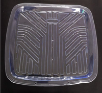 En Vinyle transparent en Plastique tapis de Sol/Protecteur pour Voiture tapis de Sol-Antidérapant, Motif Décoratif