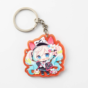 Porte-clés personnalisé YAKELIKE avec logo imprimé UV, dessin animé, holographique, en acrylique, cadeau promotionnel - Product Image 6