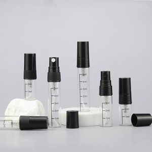 Wholesale 2ml 3ml 5ml <b>Spray</b> Small Refillable Fragrance <b>Silver</b> Aluminum Atomizer Mini Sample Glass Perfume Bottle Vial - Product Image 2