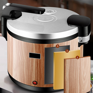 Olla Arrocera Comercial de Gran Capacidad de 15L con Calentamiento de Lujo y Accesorios de Taza Medidora - Product Image 1