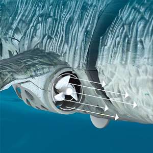 Nouvelle version Mosasaur 2, jouet modèle de simulation sans fil 4G avec fonction de pulvérisation d'eau, télécommande pour garçons de 7 à 14 ans, en plastique - Product Image 4