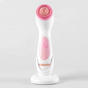 <span class=keywords><strong>Brosse</strong></span> nettoyante <span class=keywords><strong>pour</strong></span> le <span class=keywords><strong>visage</strong></span> en silicone imperméable <span class=keywords><strong>pour</strong></span> hommes femmes gommage vibrant et chauffant avec traitement de l'acné exfoliation des mains du <span class=keywords><strong>visage</strong></span> - Product Image 2