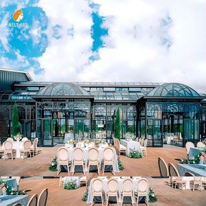 Décoration de cour extérieure Gazebo en métal pour jardin <span class=keywords><strong>Serre</strong></span> en <span class=keywords><strong>fer</strong></span> <span class=keywords><strong>forgé</strong></span> avec cadre en aluminium - Product Image 2