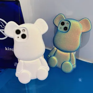 रचनात्मक डिजाइन ज्वार ब्रांड विद्युत भालू फोन के मामले में 3D कार्टून सदमे-सबूत फोन के मामले में iPhone के लिए 13/12 प्रो मैक्स XR 7/8 प्लस