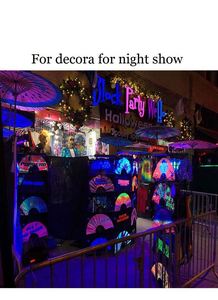 Custom Printed Traditional Style Bamboo Large Folding Hand Fans for Events Dance Performances Festivals <b>Gifts</b> - Product Image 5