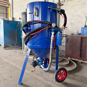 Machine de sablage en métal portable Moteur de processus de nettoyage abrasif mobile Nouvelle machine de sablage utilisée pour le verre et le métal - Product Image 3