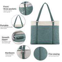 Tas Bahu Besar untuk Wanita, Tas Tote, Tas Belanja Kain, Tas Bahu Kuliah, Tas Perjalanan