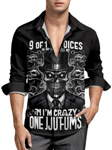 Camisa Hawaiana a Rayas de Manga Larga para <span class=keywords><strong>Hombre</strong></span>, Estilo Casual de Playa, Estampada, de Popelina, Verano - Product Image 4