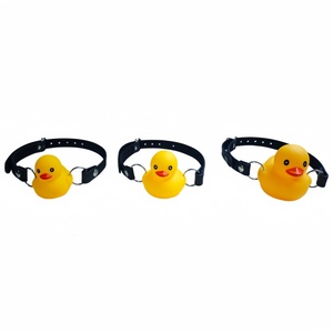 SM Seks <span class=keywords><strong>Gag</strong></span> Topu Aksesuarları Sarı Ördek Esaret Sondajlı Ağız Tıkacı Alternatif Flört Yenilik ve Eğlenceli Kısıtlama Seks Oyuncağı - Product Image 4