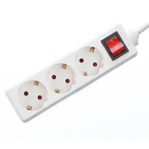 SDK 3 Way Power Strip Extension Socket 5M Extension Lead with Switches Power Strip Tower IP44