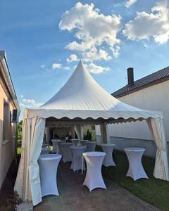 Tente Pagode Haut de Gamme en PVC Blanc sur Mesure pour Banquets Extérieurs, Festivals, Réceptions et Événements Commerciaux - Product Image 5