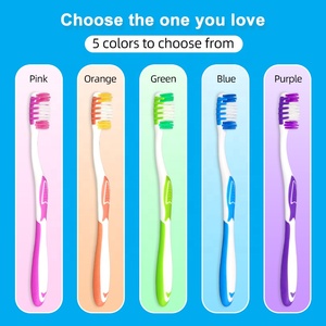 מברשת שיניים מפלסטיק עם זיפי ניילון רכים ארגונומיים, ניתנת להתאמה אישית בצבע/גודל, לניקוי עמוק לשימוש ביתי - Product Image 4