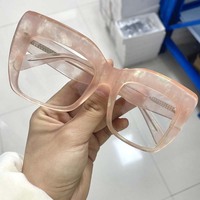 Lunettes optiques en acétate surdimensionné, montures carrées à monture intégrale tendance pour unisexe, toutes formes de visage, lunettes