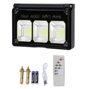 Éclairage extérieur à télécommande, économie d'énergie, étanche, lampe solaire de jardin haute puissance pour la charge de téléphone portable, IP65, 300W - Product Image 2