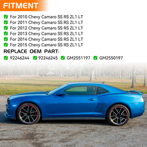 4pcs màu xanh năng động bên đánh dấu đèn cho Chevrolet Chevy Camaro Ss RS ZL1 hoạt hình tuần tự lặp lại blinker chỉ số đèn - Product Image 4