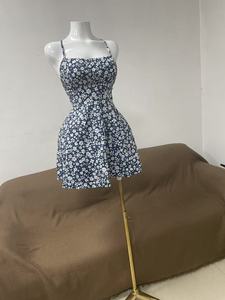 Nuovo <span class=keywords><strong>Abito</strong></span> Lungo Estivo da Donna in Chiffon, Monocolore, con Spalline Doppie, <span class=keywords><strong>Plissettato</strong></span>, Sexy, Scollatura a V, Stile Casual, per Danza - Product Image 4