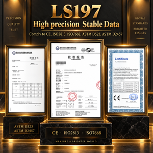 Testeur de brillance portable LS197 à trois angles avec contrôle qualité automatique et logiciel PC pour l'inspection de la qualité des surfaces - Product Image 5