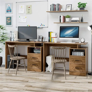 Escritorio de Estudio Comercial Simple <span class=keywords><strong>DECOHOME</strong></span>, Moderno Escritorio para Estudiantes con Cajonera, Mueble Multiusos para Almacenamiento y Juegos de Computadora - Product Image 3