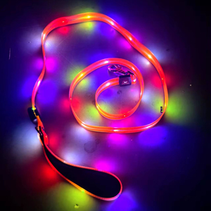 Bộ dây dẫn và vòng cổ chó LED sạc USB chống nước chất lượng cao, phát sáng - Product Image 1