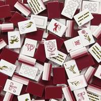 Ubin Mahjong Akrilik Bertema Barat yang Lucu dengan Desain Gradasi Merah Anggur yang Indah Sebagai Hadiah Liburan untuk Penggemar Mahjong