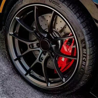 عجلات سيارات سوداء لامعة بتشطيب مصقول 17 و18 و19 بوصة 5x112 5x120 5x114.3 5x108 لسيارات مرسيدس وبي إم دبليو وأودي