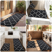 Tapis de cuisine modernes en polypropylène tufté antidérapants, super absorbants, résistants aux taches, ensembles de 2 tapis lavables