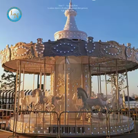 Chine pas cher carnaval manèges jeu amusant juste parc d'attractions manèges manège attraction mini enfants carrousel joyeux aller rond à vendre