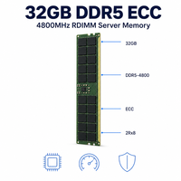Mémoire serveur DDR5 32 Go 4800 ECC Registered RDIMM PC5-38400 288 broches CL40 Module d'entreprise Fourniture OEM