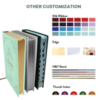 Service d'impression personnalisé, fabricant OEM en gros, fournisseur direct en vrac, livre religieux en cuir souple