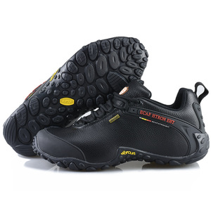 Scarpe da <span class=keywords><strong>Trekking</strong></span> in Vera Pelle per Uomo Sneakers Outdoor Traspiranti per Arrampicata - Product Image 1