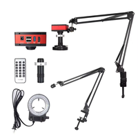 Microscopio Digital 4K con Cámara de 48MP, Pantalla LCD, Lente de 150X, Luz LED, Soporte Plegable para Reparación y Soldadura