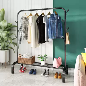Wholesale New Design Clothes <strong>Rack</strong> <strong>Coat</strong> Hanger Stand Stainless Steel Clothes Drying <strong>Rack</strong> Bag Shoes Storage Hat Hanging <strong>Shelf</strong> - Product Image 3