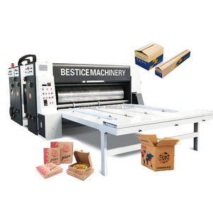 Macchina Semiautomatica per Stampa Flessografica, Fustellatura e Taglio di Scatole in Cartone per Pizza da 1 a 4 Colori - Product Image 1